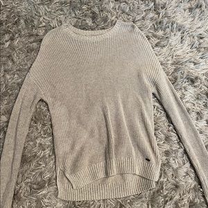 Hollister tan sweater xs